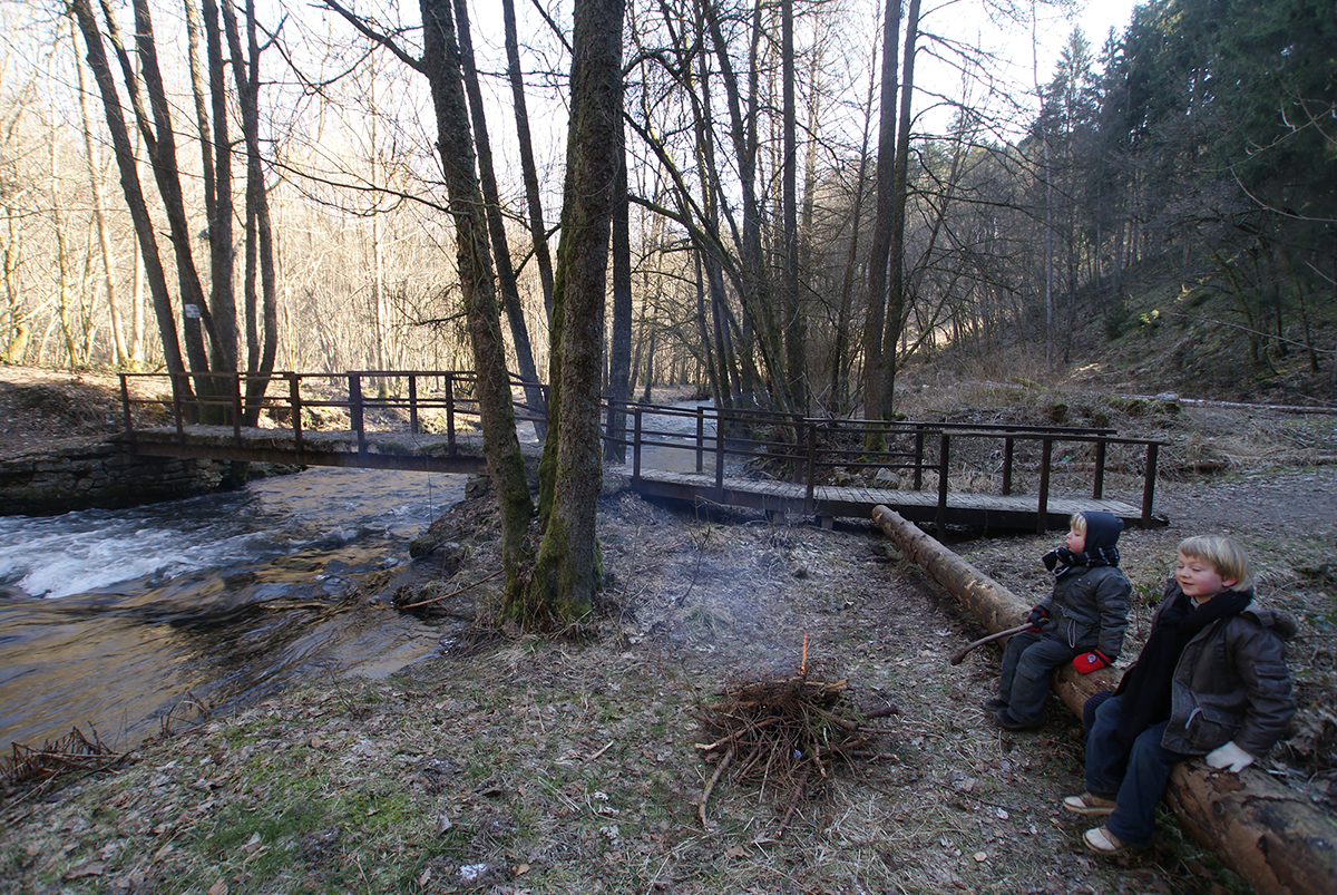 boven lesse echte ardennen rivier